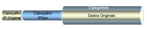 IPSec Modo Transporte. Retirado de Redes Virtuais Privadas – Pedro Celestino